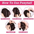 thumbnail image 4 of HSHDLDF 30Inch Pre-braiding Ponytail Extension,Rui Yok Long Tie Straight Wrap Around Hair Extensions Ponytail Natural Soft Synthetic Hair Piece for Women Daily Wear (Pink), 4 of 7