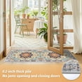 thumbnail image 4 of 2'x6' Kitchen Runner Rug,Non-Slip Entryway Runner Laundry Rug,Boho Indoor Machine Washable Hallway Runner Rugs Throw Carpet for Living Room Bedroom Dining Room Hallway Kitchen Orange/Blue, 4 of 7