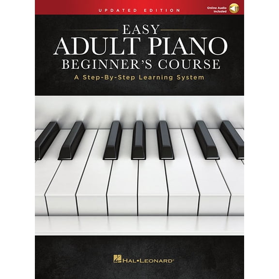 Easy Adult Piano Beginner's Course Book/Online Audio, (Paperback)
