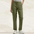 thumbnail image 2 of Women's Outdoor Cargo Pants with Elastic Waist and Pockets Comfortable Loose Fit Trousers for Hiking and Casual, 2 of 8