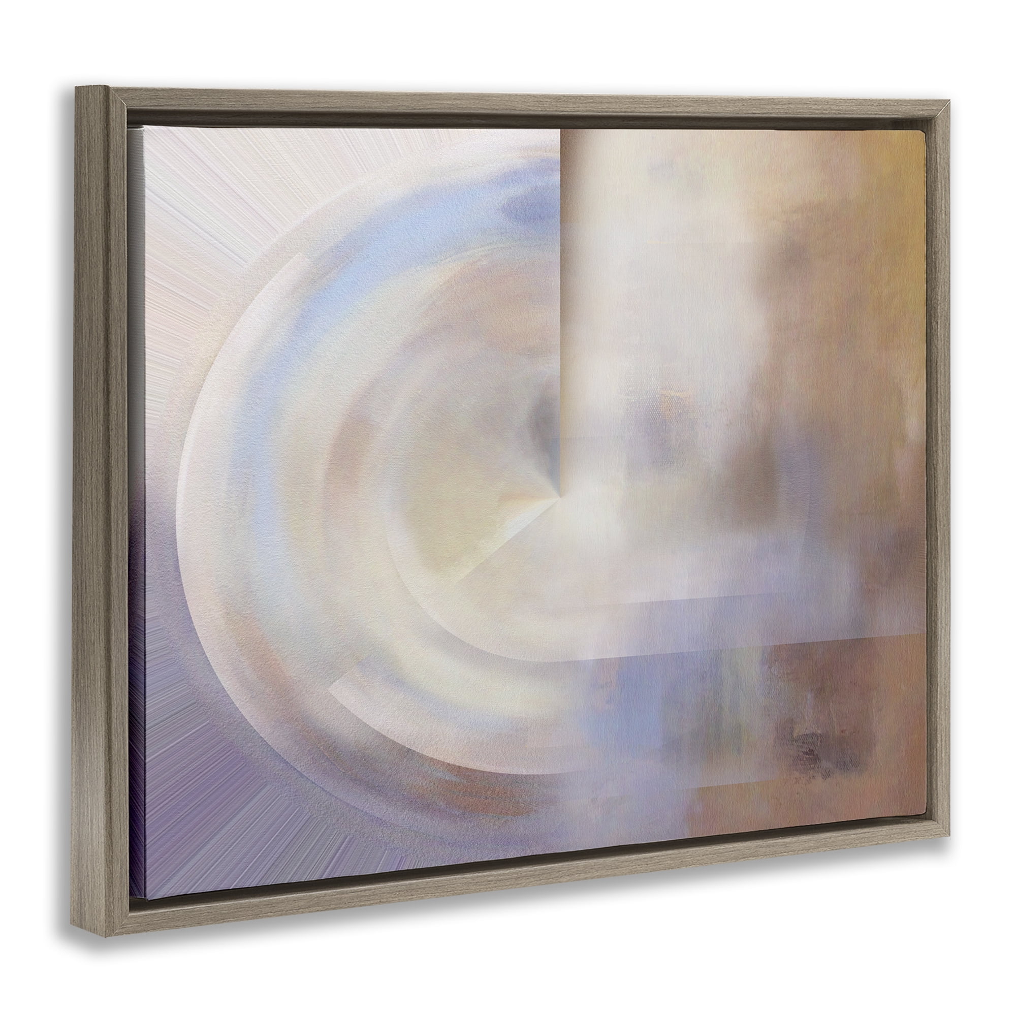 Stupell Industries Ghosts of New York Abstract Abstract Painting Brown Floater Framed Canvas Art Print Wall Art, 21 x 17