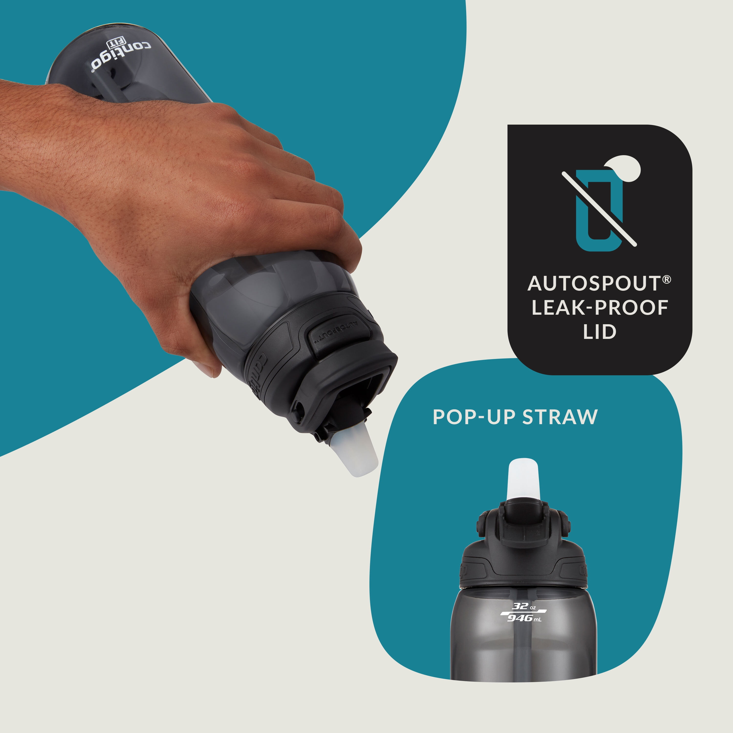 Save on Contigo Leak-Proof Lid with Autospout Licorice Ashland 2.0 32 oz  Order Online Delivery