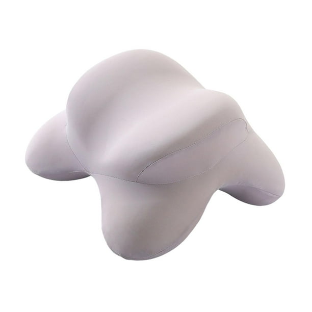 Almohada de escritorio para siesta, funda extraíble 3D, transpirable, suave, para hombres y mujeres, multifuncional, para silla de oficina, cojín para gris