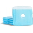 thumbnail image 4 of Cool Coolers by Fit + Fresh Slim Reusable Ice Packs for Lunch Boxes or Coolers, Blue, 4pk., 4 of 9