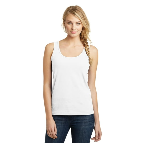 District Juniors The Concert Tank-XS (White)