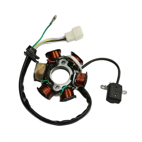 6-Coil 5 Wires Half-Wave Ignition Magneto Stator For GY6 50cc-125cc ATV Bike