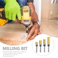 thumbnail image 4 of 3 Sets Flush Trim Router Bits Assorted Trimming Cutter Groove Router Bit Set for Woodworking, 4 of 6