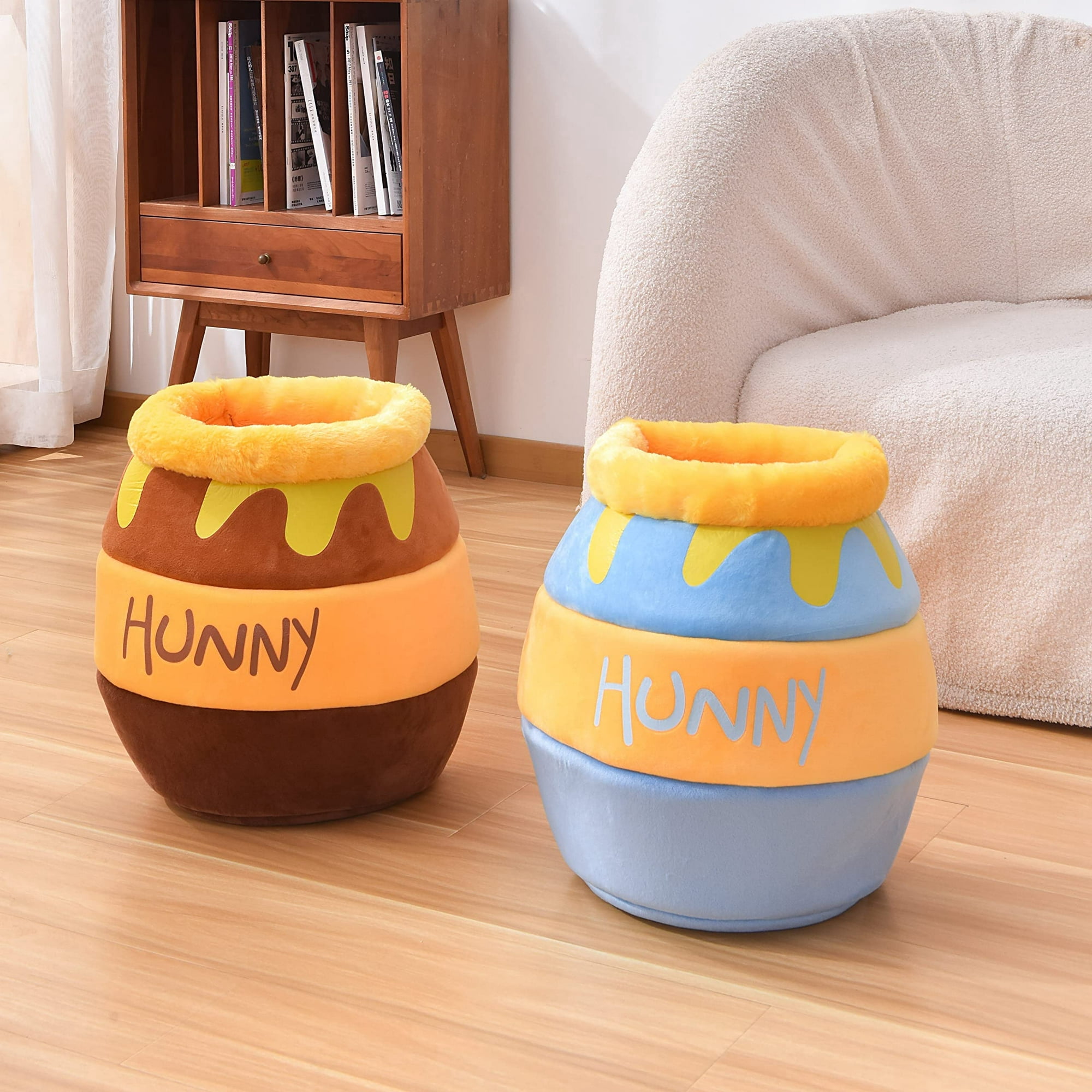 Cat Bed Honey Pot Cat Bed for Indoor - Comfortable Memory Foam Pet Furniture with Cat House Tent - with Removable Washable Cushioned Pillow, Cute Soft Self Warming Kitten beds for Breeds-Large