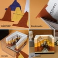 thumbnail image 5 of Bloc de notas con calendario de 2024 piezas, Bloc de notas con calendario de escritorio de callejón diagonal con luz, Bloc de notas 3D, regalo de decoración DIY, 5 of 5