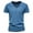 Blue, variant on Bcfgryg Mens Fashion Casual Solid Color Cotton V Neck Short Sleeve T Shirt Top Slim Fit Men’s T-shirts