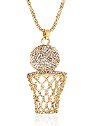 Gold basketball charms sale