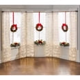 thumbnail image 5 of BrylaneHome Set of 3 Pre-Lit 16 inch Christmas Wreaths with 20 Warm Lights & Timer Function, Pre-Decorated, Cordless, No Outlet Required, 5 of 5