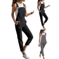 thumbnail image 2 of Gvmfive Women Loose Denim Overalls Jumpsuit Jeans Bibs Dungarees Trousers, 2 of 3