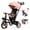 Pink, variant on XJD Multifunctional 7-in-1 Baby Tricycle Stroller – Foldable Lightweight Toddler Ride-On, Convertible Push Trike with Safety Harness for Ages 1-5, Pink