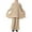 Khaki, variant on Muslim Long Sleeve Blouse Wide Leg Pants Suits Spring Solid Abaya Cute Girls Matching Sets 2Pcs Tracksuišs Turkey Kaftan