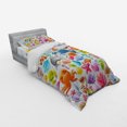 thumbnail image 3 of Ambesonne Cartoon Bedding Set 4 Pcs, Ocean Fauna Design, Queen, Multicolor, 3 of 3