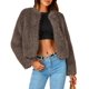 thumbnail image 1 of Abrigo PRETTYGARDEN de Invierno con Forro Polar y Pelo Sintético Corto Taupe Talle L, 1 of 8