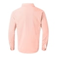 thumbnail image 5 of Mens T-shirts Men's Long Sleeve Lapel Shirt Casual Solid Holiday Cardigan Shirts Tops Yoga Workout Top Lime Jumpsuit Men Warm Bedroom Slipper Mens Short Sleeved Athletic Tops Tan Short Red XL, 5 of 5