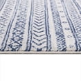 thumbnail image 3 of 2â€™ x 4â€™ Navy Blue Decorative Stripes Area Rug, 3 of 3
