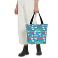 thumbnail image 4 of Bingfone Color Dachshund Dog Women Shoulder Tote Bags Casual Bag Ladies Shopping Handbag, 4 of 6