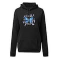 thumbnail image 4 of Sudadera para mujer Sudaderas con cuello redondo Moda Casual Impreso Blusa de manga larga Bolsillo Pullover Tops Sudaderas con capucha Odeerbi  ODB-5, 4 of 8