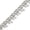 White Gold, variant on Drip Infinity Link CZ Hip Hop Iced Out Chain
