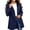 A03-Navy, variant on Girls Waterproof Windbreaker Jacket Zipper Button Closure Rain Jacket Hooded Mid Long Length Raincoat Kids Coat Jacket