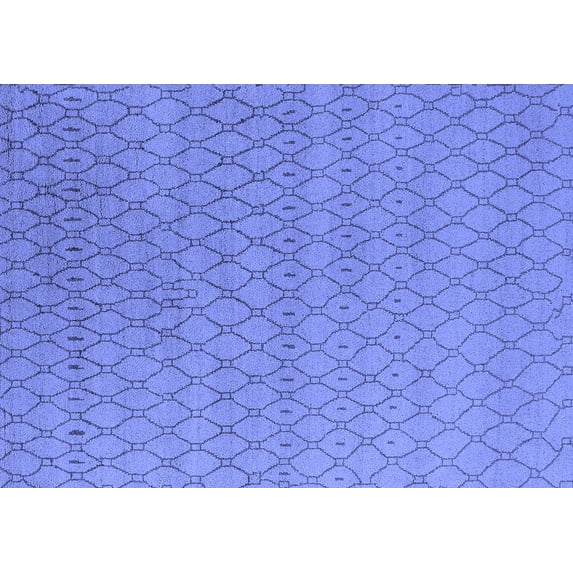 Ahgly Company Indoor Rectangle Oriental Blue Industrial Area Rugs, 5' x 7'