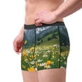 thumbnail image 3 of Bingfone Mountain Daisy Meadow Men's Underwear - Casual Stretch Boxer Briefs-Medium, 3 of 7