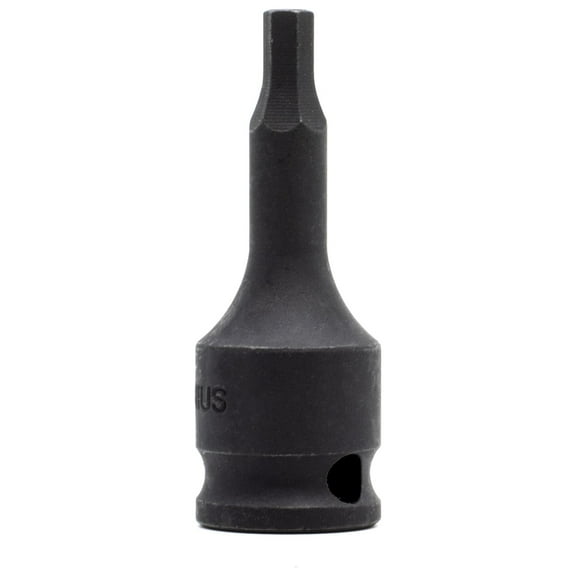 Genius Tools 3/8" Dr. 5/16" Hex Impact Bit Socket, 52mmL (CR-Mo) - 365210