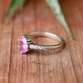 thumbnail image 2 of Lab Pink Sapphire Ring, 925 Sterling Pure Silver Ring, Charm Ring, Engagement Ring, Women Ring, Anniversary Ring, Personalized Gift Ring,,,, 2 of 4