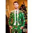 thumbnail image 3 of OppoSuits Mens Santaboss Two Button Formal Suit, Green, 42  / W x L, 3 of 3