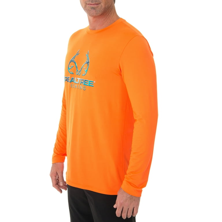 Realtree Orange Athletic Long Sleeve Shirts for Men