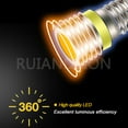 thumbnail image 5 of Ruiandsion E10 Light Bulb 3V Yellow Flashlight Bulb Screw in LED Lights Bedroom Light Bulbs 4-Pack, 5 of 7