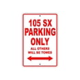 thumbnail image 1 of 105 SX Parking Only All Others Will Be Towed Motorcycle Off-Road Mountain Bikes Novelty Garage Aluminum 12"x18" Sign Plate, 1 of 1