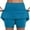 Sky Blue, variant on ​Women's High-Rise Pleated Running Skort for Summer - Elastic Waist Athletic Shorts with Quick-Dry Comfort​ Navy XL