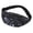 Black, variant on CZSCPDAW Unisex Feather Print Fanny Pack Waist Bag with Adjustable Belt and Zippered Compartments for Running Travel and Sports