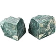 thumbnail image 2 of AMOYSTONE Kitchen Bookshelf Organizer | Natural Green Mica Stone Bookends 4-6LBS Heavy Base | Energy Crystal & Easy to Clean, 2 of 7
