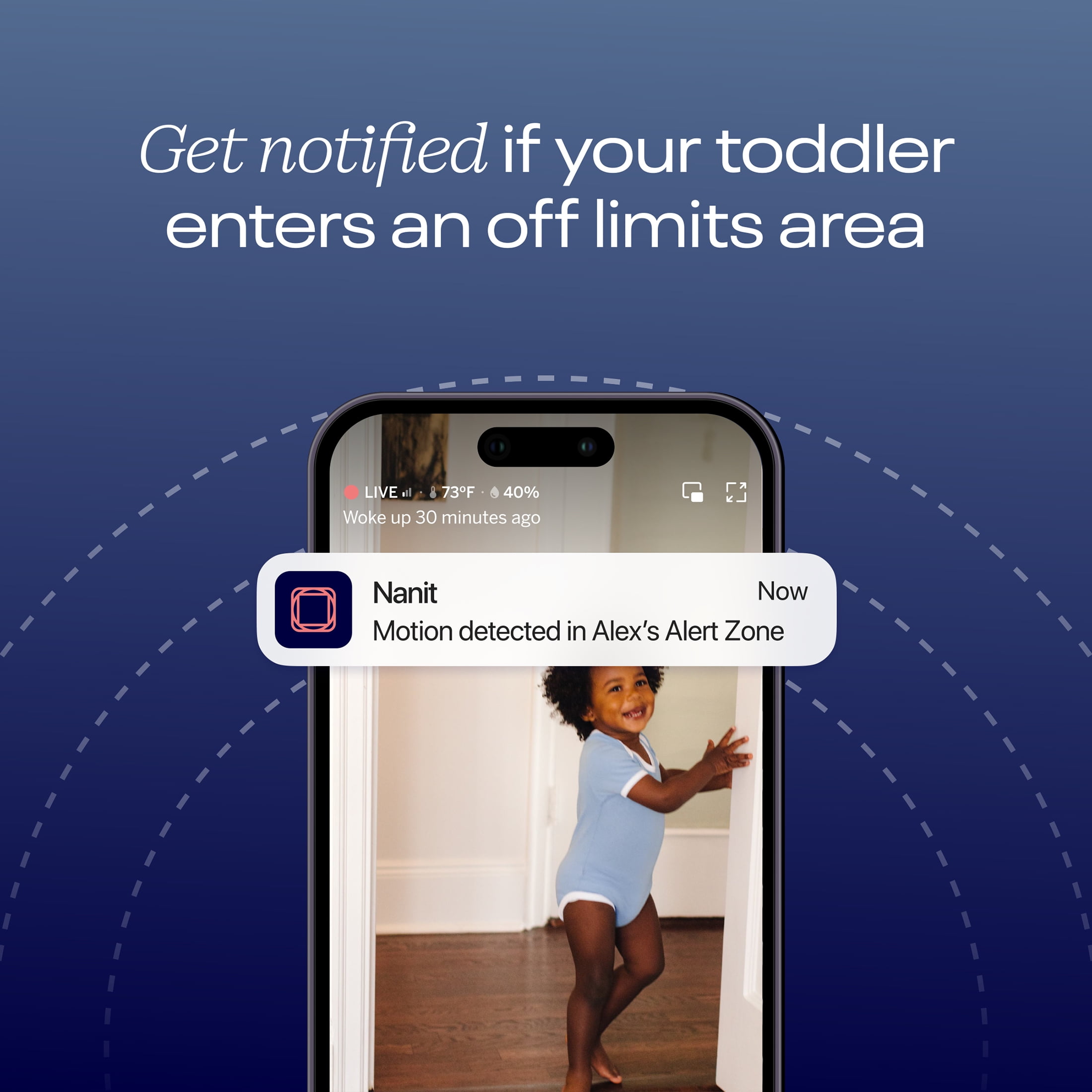 Nanit Pro Baby Monitor and Flex Stand, Provides 130° View, Portable