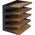 thumbnail image 4 of EASY LIFE PRODUCTS Desk File Organizer Shelf Rack, Metal, black(5 Tier), 4 of 6