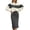 Grey, variant on Elegant Color Block Knit 2 Piece Set, Long Sleeve Crew Neck Sweater With Bodycon Midi Skirt, Chic Office Outfit, 2 Piece, S-XL