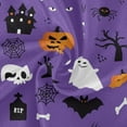 thumbnail image 2 of Coolnut Halloween Pumpkin Bat and Skull Round Tablecloth 60In,Table Cover Water Resistant Spill Proof Large Table Cover for Indoor & Outdoor Family Gathering Dinner, BBQ Halloween Decoration, 2 of 7