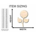 thumbnail image 2 of Unfinished Wood Sunflower Shape - Garden - Flower - Craft - up to 46" DIY 18" / 1", 2 of 3