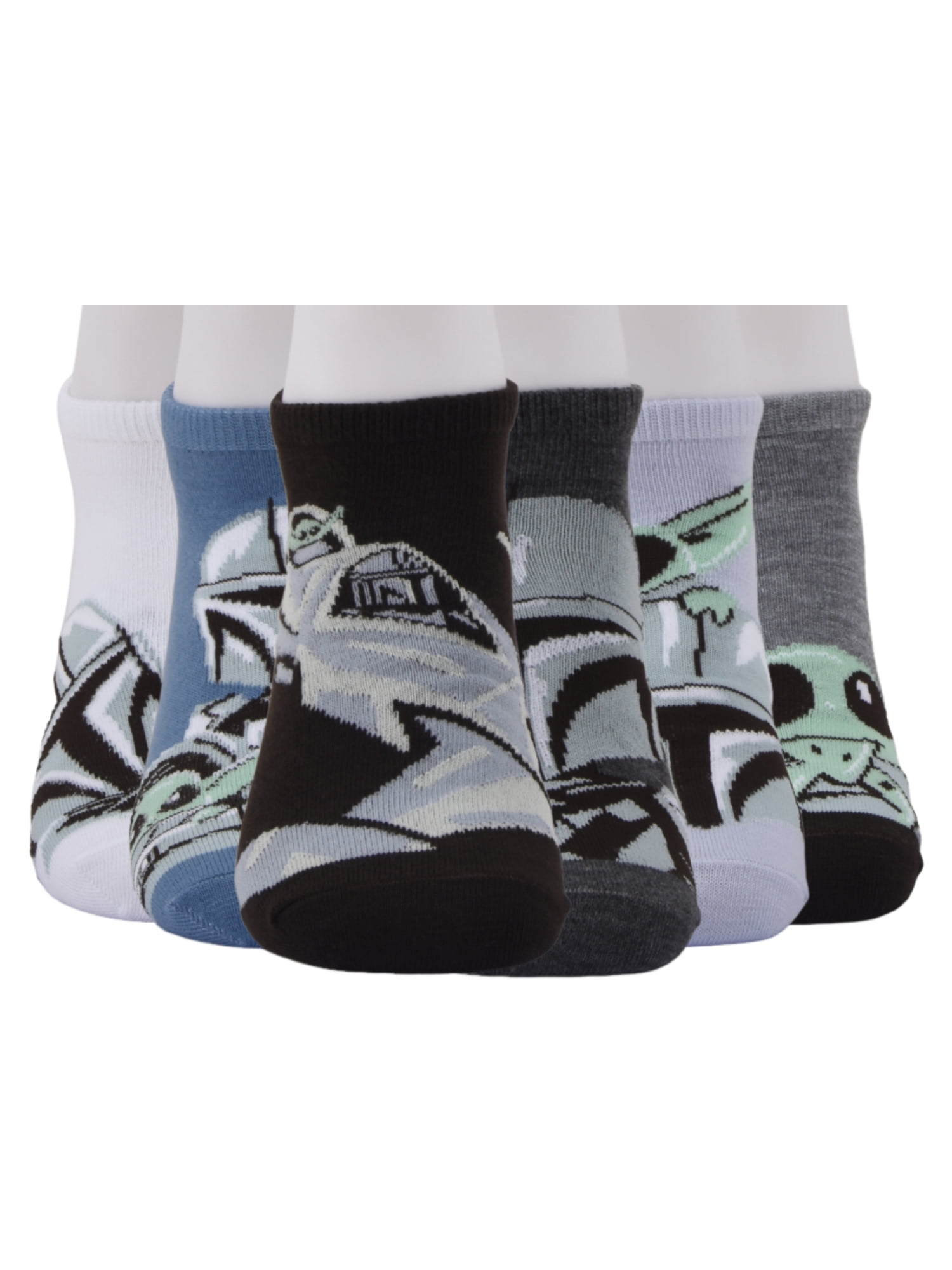 Mando No Show Socks, 6-Pack, Sizes L Boys