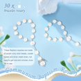thumbnail image 4 of 30 Pcs Baptism Acrylic Rosary Beads Mini Rosaries Angel with Organza Bags for The First Communion Baptism Party Favors, 4 of 5