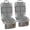 Gray-2 pcs, variant on Car Seat Protector, Waterproof 600D Fabric Carseat Seat Protectors with Non-Slip Backing, Car Seat Cushion for Child Car Seat with Thickest Pad, Storage Pockets, Back Car Seat Cover for Kids, 2 Pack