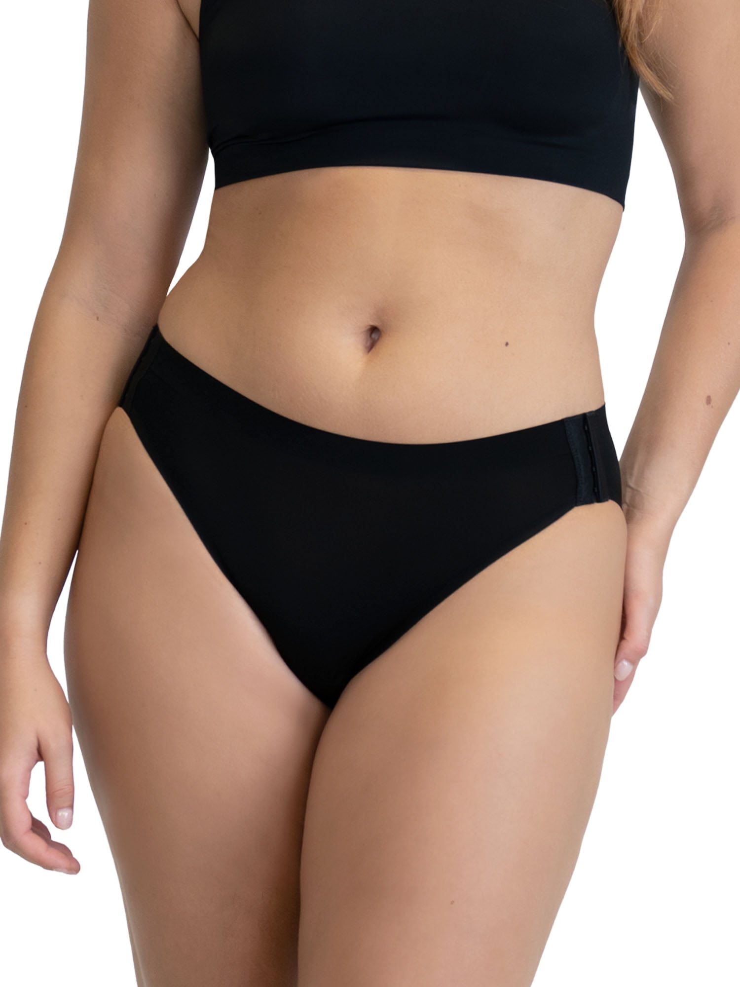 No Boundaries Bikini Super Adaptive Absorbency Period Underwear, 2-Pack, Women’s Sizes S-XXL