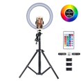 thumbnail image 2 of Anillo De Luz De Relleno Rgb De 26Cm Con Trípode Telescópico 3 Clips De Teléfono Juego De Lámpara De Relleno De Anillo De Control Remoto matsuzay EL011405-00, 2 of 5