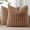 Brown, variant on decorUhome Pack of 2 Faux Fur Plush Throw Pillow Covers 18x18, Soft Fluffy Striped Decorative Couch Pillow Covers , Cream White