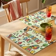 thumbnail image 4 of Sage Green Children's Day Placemats Set of 4 Car Tree Stars Modern Abstract Art Cartoon Place Mats Indoor Wipeable Table Mats Washable Dining Table Placemats for Kitchen Holiday Decor 13x19 Inch, 4 of 9